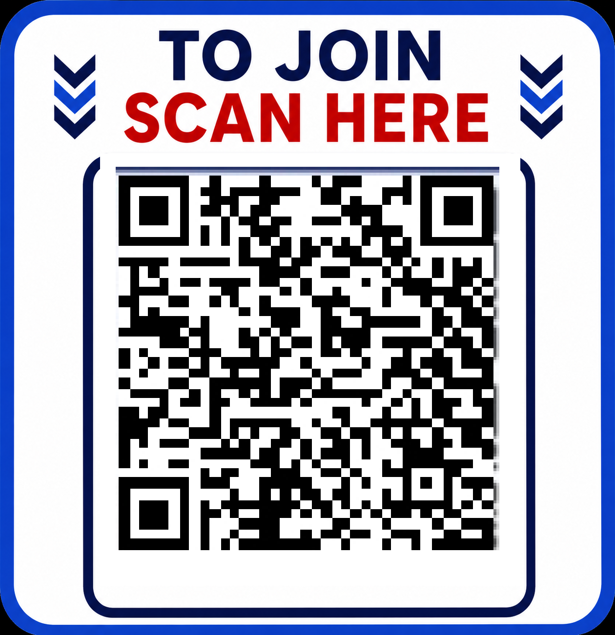 TO JOIN SCAN HERE QR code